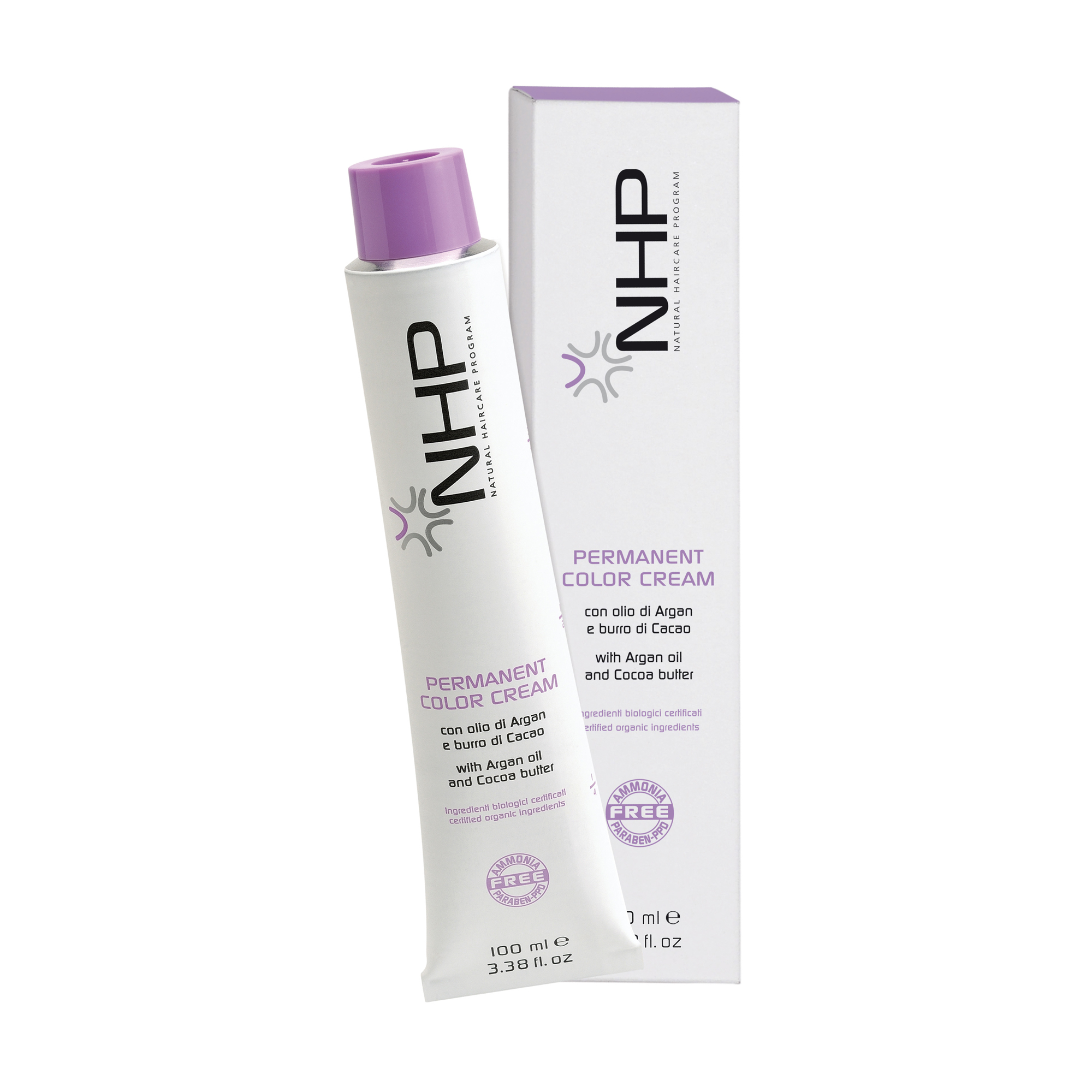 Безаміачна крем-фарба для волосся NHP Permanent Color Cream, 6.7 Темно-пісочний блондин, 100 мл